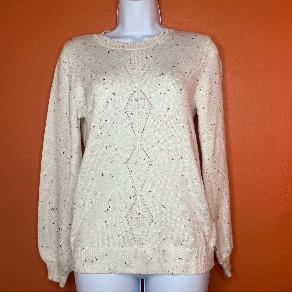 Women’s LC Lauren Conrad Confetti Puff Long Sleeve Sweater